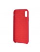 BMW iPhone XS / X Hülle Silicone M Collection Rot Innenfutter BMHCPXMSILRE