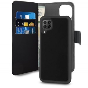 Puro Huawei P40 Lite Wallet Book mobile phone case + case 2in1 black