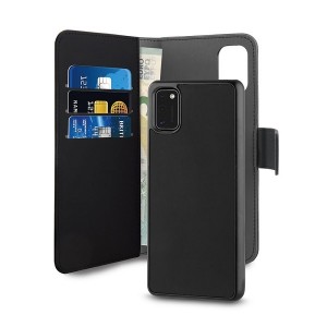 Puro Samsung A41 Wallet Book mobile phone case + cover 2in1 black