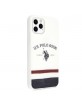 US polo case iPhone 11 Pro Tricolor Pattern white