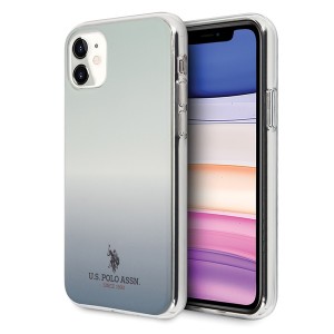 US Polo Hülle iPhone 11 Gradient Pattern blau