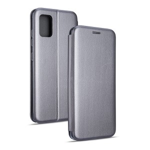 Magnetic mobile phone case Samsung Galaxy A21 A215 silver