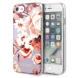 Guess iPhone SE 2020 / 8 / 7 case Flower Shiny Collection N2 GUHCI8PCUTRFL02