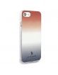 US Polo iPhone SE 2020 / 8 / 7 Hülle Gradient Pattern blau rot