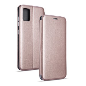 Magnetic mobile phone case Samsung A20s A207 rose gold
