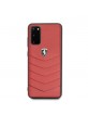 Ferrari Heritage Leather Protective Cover Samsung Galaxy S20 Red