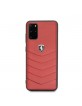 Ferrari Heritage Leather Cover Samsung Galaxy S20 + Plus Red