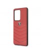 Ferrari Heritage Leder Schutzhülle Samsung Galaxy S20 Ultra Rot