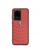Ferrari Heritage Leder Schutzhülle Samsung Galaxy S20 Ultra Rot