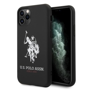 US Polo iPhone 11 Pro Max Hülle Silikon Innenfutter schwarz