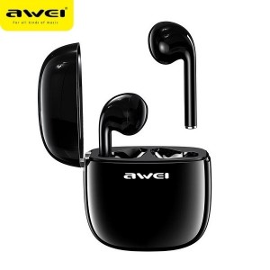 AWEI Bluetooth Kopfhörer 5.0 T28 TWS + ladestation schwarz