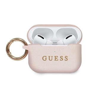 Guess silicone case cover AirPods Pro pink with ring