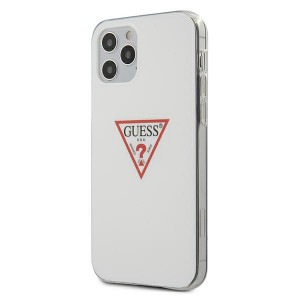 Guess iPhone 12 / 12 Pro Case Cover Triangle White