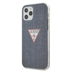 GUESS iPhone 12 / 12 Pro Cover Jeans Case Blue