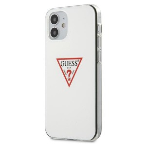 Guess iPhone 12 mini Case Cover Hülle Triangle weiß