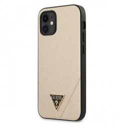 GUESS iPhone 12 mini 5.4 Cover / Case / Sleeve Saffiano Gold
