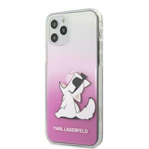 Karl Lagerfeld iPhone 12 Pro Max 6,7 Hülle Choupette Fun Pink KLHCP12LCFNRCPI