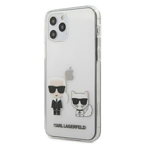 Karl Lagerfeld iPhone 12 / 12 Pro Hülle Case Karl & Choupette Transparent