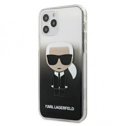 Karl Lagerfeld iPhone 12 mini 5.4 case Gradient Ikonik Karl black