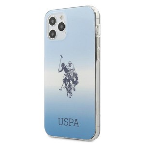 US Polo iPhone 12 / 12 Pro 6,1 Hülle blau Gradient USHCP12MPCDGBL