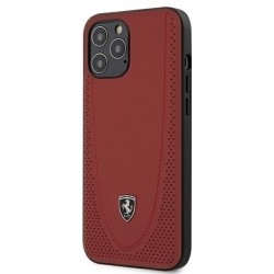 Ferrari Off Track Perforated Leather Case iPhone 12 Pro Max Red