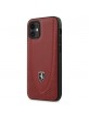 Ferrari Off Track Perforated Leather Case iPhone 12 mini 5.4 Red