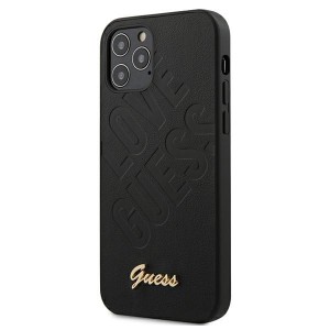 GUESS iPhone 12 Pro Max 6.7 Case Iridescent Love Black GUHCP12LPUILGBK