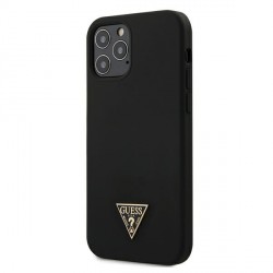 Guess iPhone 12 / 12 Pro 6.1" Case Silicone Triangle black