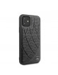 Mercedes iPhone 12 mini leather cover / case / case Bow Line black
