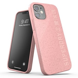 SuperDry iPhone 12 mini snap case / cover  pink