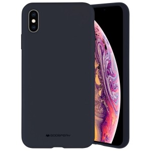 Mercury iPhone 12 / 12 Pro 6,1 Hülle / Case / Cover Silicone Mikrofaser navy