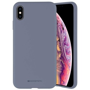Mercury iPhone 12 / 12 Pro 6,1 Hülle / Case / Cover Silicone Mikrofaser grau