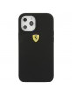 Ferrari iPhone 12 Pro Max 6,7 On Track Silicone Hülle schwarz