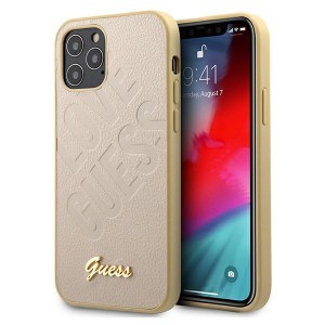 GUESS iPhone 12 Pro Max 6,7 Hülle Script Love gold