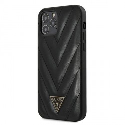 Guess iPhone 12 Pro Max 6.7 Case V-Quilted Black