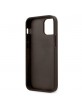 GUESS iPhone 12 mini 5.4 protective cover 4G stripe brown