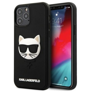 Karl Lagerfeld iPhone 12 Pro Max 6.7 Case 3D Rubber Choupette Black