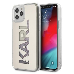Karl Lagerfeld iPhone 12 mini Hülle Mirror Liquid Glitter Karl