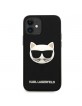 Karl Lagerfeld iPhone 12 mini case / cover 3D Rubber Choupette black