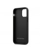 Mercedes iPhone 12 mini 5.4 leather case Wave Line Navy