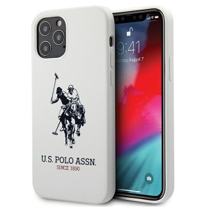 US Polo iPhone 12 Pro Max 6,7 Hülle Weiß Silikon USHCP12LSLHRWH