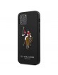 US Polo iPhone 12 / 12 Pro Case Black Cover Embroidery