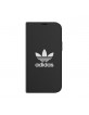 Adidas iPhone 12 / 12 Pro OR Booklet Case / Tasche BASIC schwarz / weiß