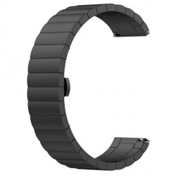 Beline Stahl Armband Watch 20mm Watch 3 42 Huawei Watch GT 2 Garmin Vivomove, Vivoactive 3 schwarz