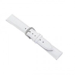 Beline Armband 20mm Watch Samsung, Huawei, Garmin Croco weiß