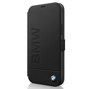 BMW iPhone 12 mini leather case / Cover Signature Logo imprint