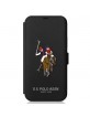 US Polo iPhone 12/12 Pro 6.1 Cell Phone Case Black Embroidery