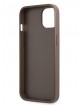 Guess iPhone 13 Case 4G Cover Stripe Brown