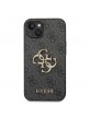 Guess iPhone 14 Plus Case Cover Big 4G Metal Logo Black