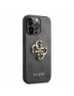 Guess iPhone 14 Pro Case 4G Big Metal Logo Cover Gray